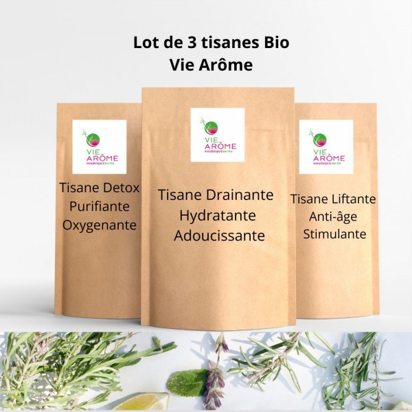 KIT 3 TISANES BIO POCHONS Visage